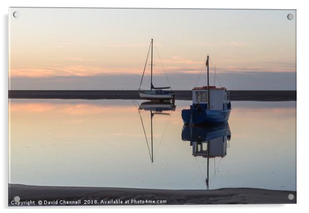 Meols Tidal Reflection  Acrylic by David Chennell