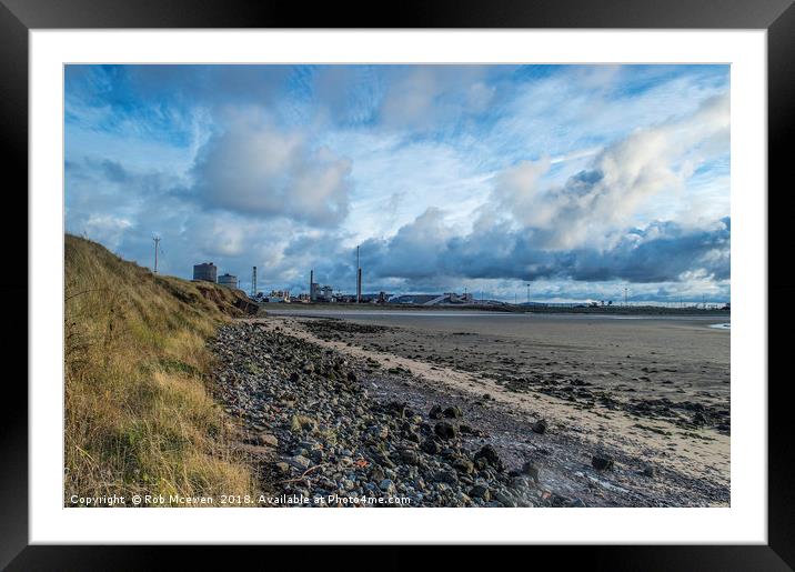 Redcar steelworks Framed Mounted Print by Rob Mcewen