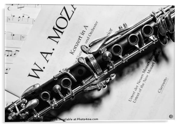 Clarinet Acrylic by Gregg Simpson