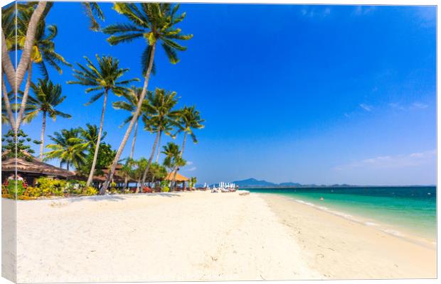 beach on Koh Mook  Canvas Print by Kevin Hellon