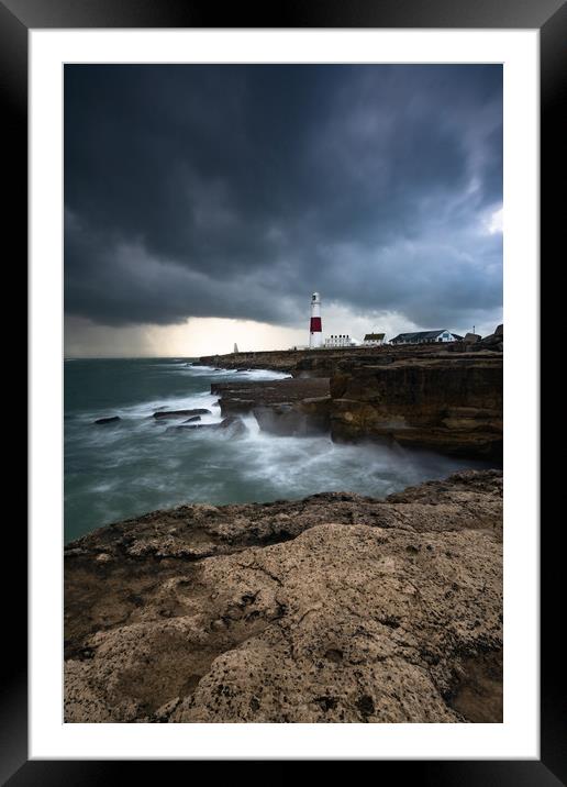Portland Bill Lighthouse  Framed Mounted Print by Mark Hawkes