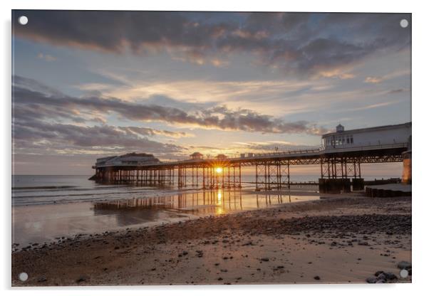 Cromer Pier sunrise Acrylic by Mark Hawkes