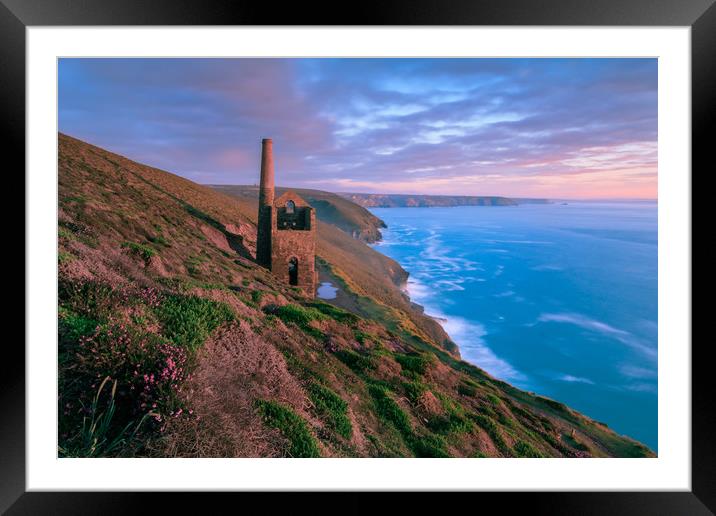  Wheal Coates tin mine   Framed Mounted Print by chris smith
