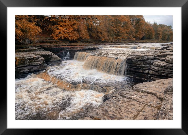 Aysgarth Force Framed Mounted Print by Peter Stuart
