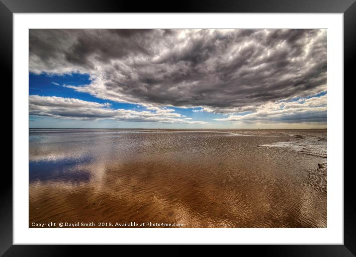 Low Tide at Cleethorpes Framed Mounted Print by David Smith
