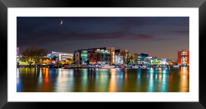 Lincoln at night Framed Mounted Print by Andrew Scott