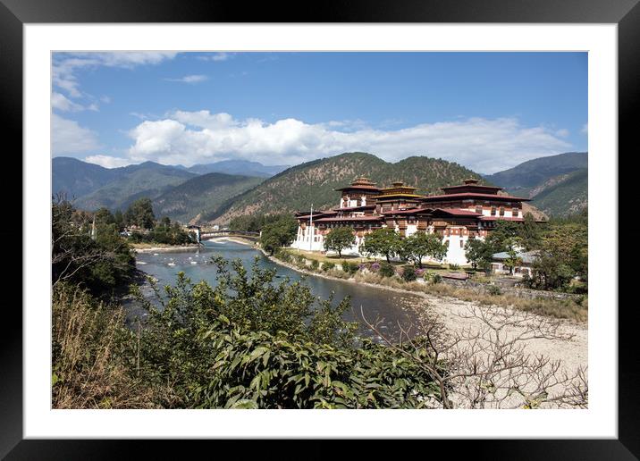 Punakha Dzong, Bhutan Framed Mounted Print by Hazel Wright