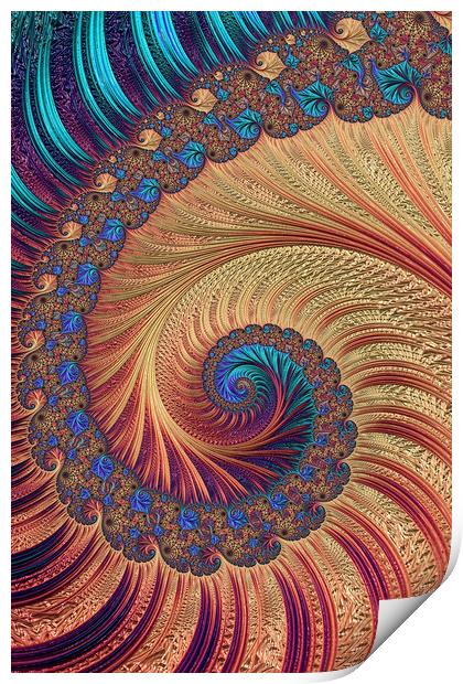 Spiral Staircase Print by Steve Purnell