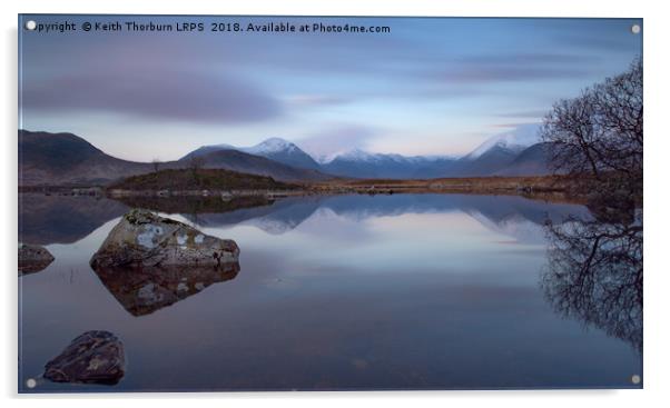 Lochan na h-Achlaise Acrylic by Keith Thorburn EFIAP/b