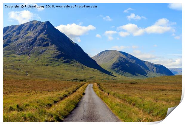 Narrow Road to Glen Etive Scotland Print by Richard Long