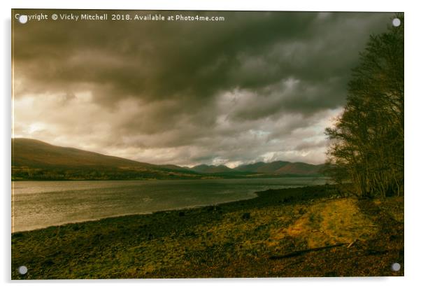 Loch Eil Acrylic by Vicky Mitchell
