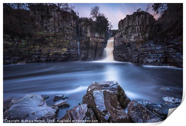 High Force Approaching Sunset Print by Angie Morton