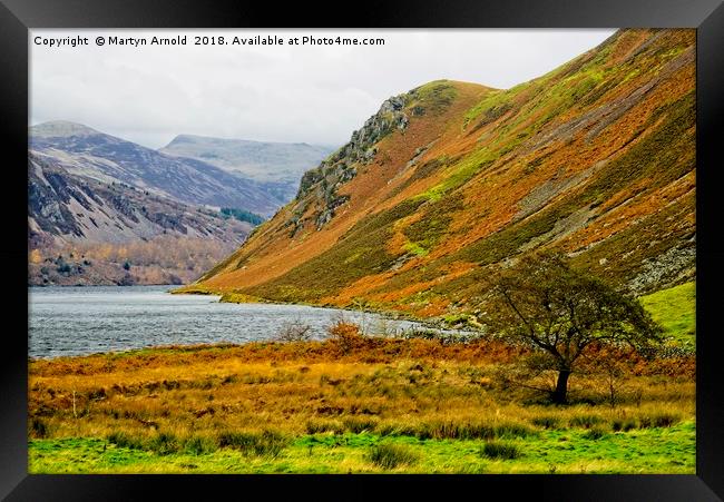 Angler's Crag, Ennerdale Water, Lake District Framed Print by Martyn Arnold