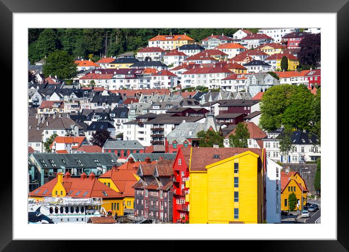 Bergen hillside Framed Mounted Print by Sheila Smart