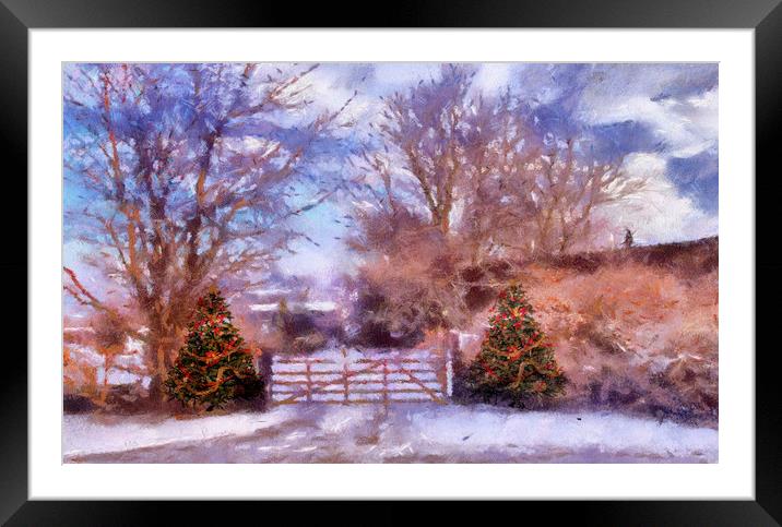 Christmas Time . Framed Mounted Print by Irene Burdell