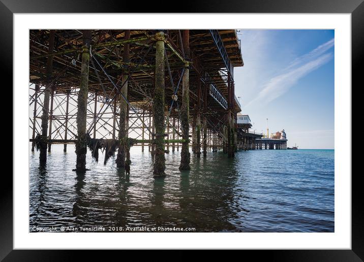 Brighton pier Framed Mounted Print by Alan Tunnicliffe