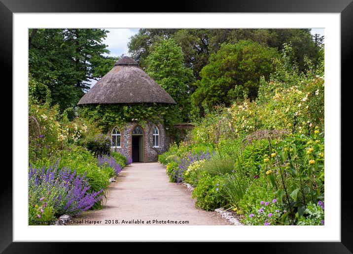Round House in West Dean Gardens West Sussex Framed Mounted Print by Michael Harper