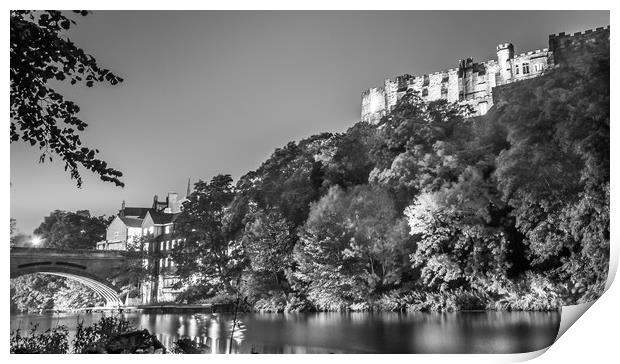 Night by the River in Mono Print by Naylor's Photography