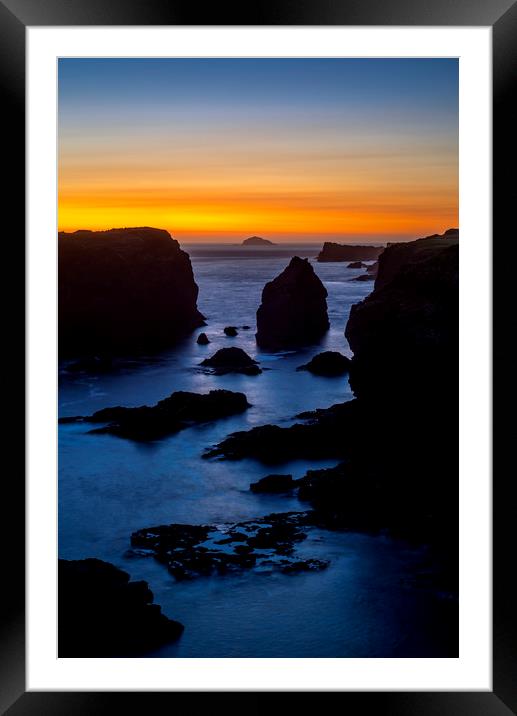 Eshaness at Sunset, Shetland Framed Mounted Print by Arterra 