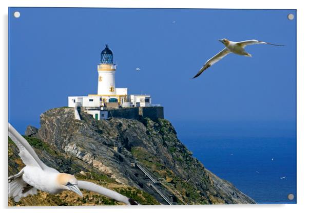 Muckle Flugga Lighthouse, Shetland Acrylic by Arterra 