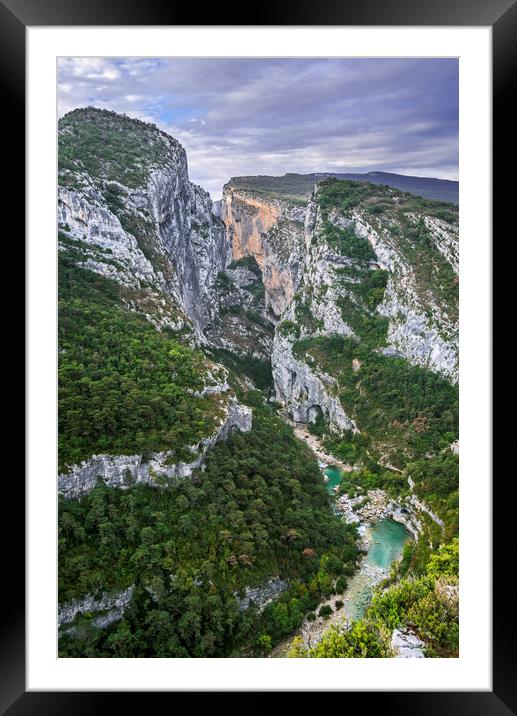 Point Sublime in the Gorges du Verdon, Provence Framed Mounted Print by Arterra 