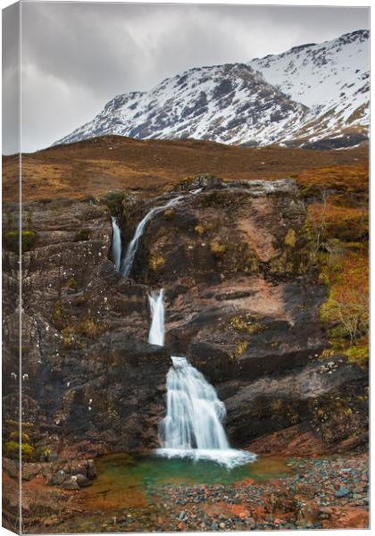 Meeting of Three Waters, Glen Coe, Scotland Canvas Print by Arterra 
