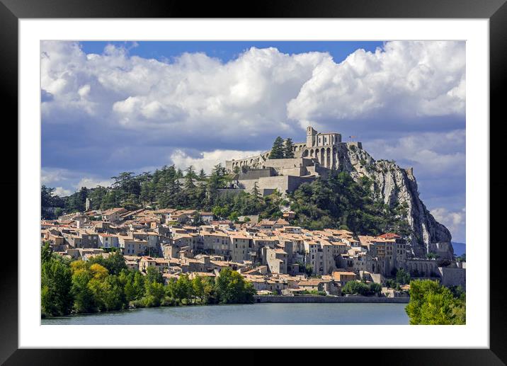 Citadel of Sisteron, Provence, France Framed Mounted Print by Arterra 