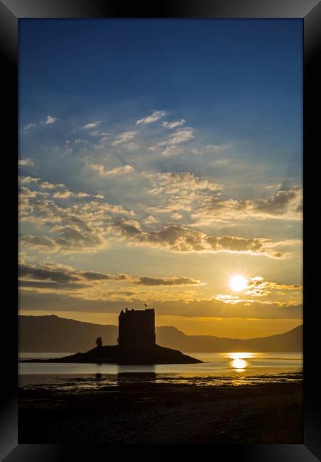 Castle Stalker at Port Appin, Scotland Framed Print by Arterra 