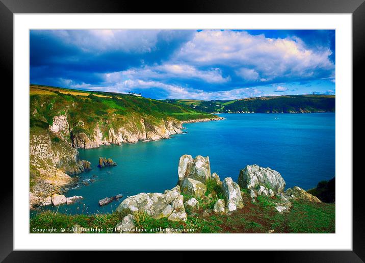 Towards the Mouth of The Dart Framed Mounted Print by Paul F Prestidge
