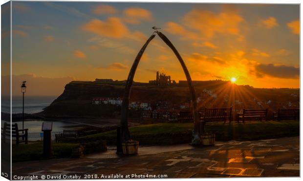 Sunrise over the Abbey Canvas Print by David Oxtaby  ARPS