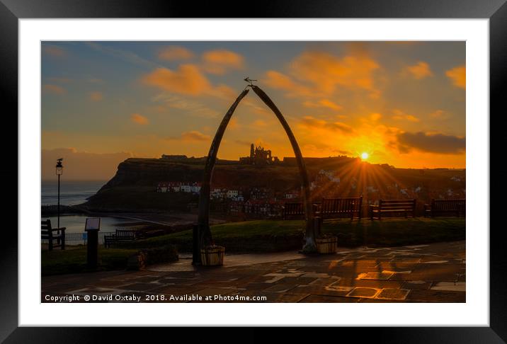 Sunrise over the Abbey Framed Mounted Print by David Oxtaby  ARPS