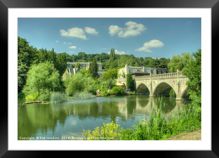 Bathampton Bridge  Framed Mounted Print by Rob Hawkins