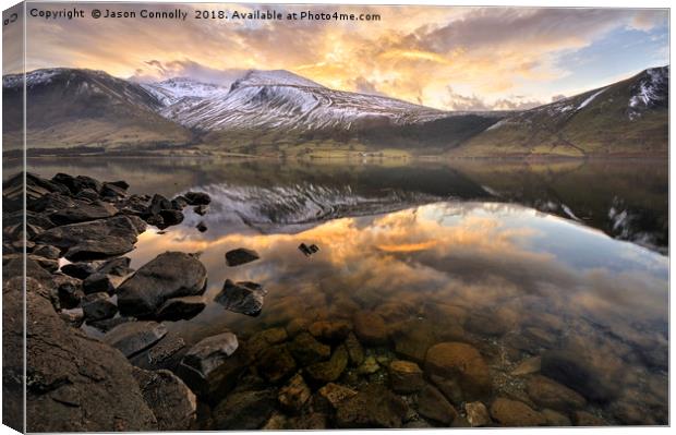 Wastwater sunrise Canvas Print by Jason Connolly