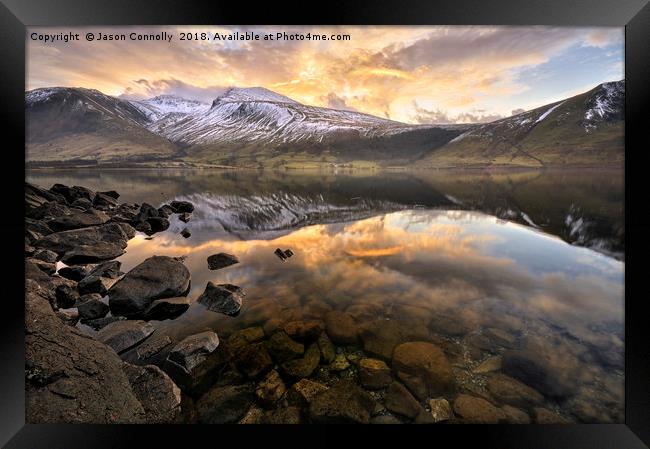 Wastwater sunrise Framed Print by Jason Connolly