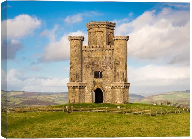 Paxton's Tower Folly,  Carmarthenshire. Canvas Print by Colin Allen