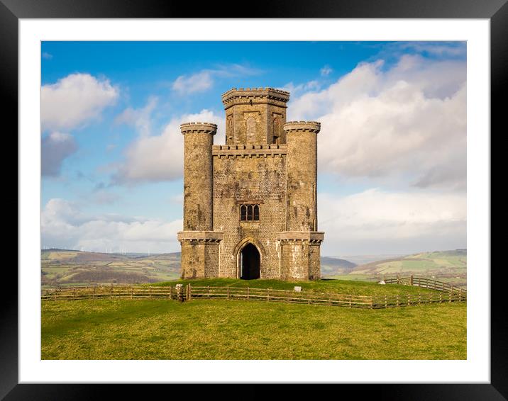 Paxton's Tower Folly,  Carmarthenshire. Framed Mounted Print by Colin Allen