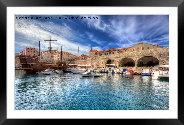 Dubrovnik Harbour Framed Mounted Print by Danny Cannon