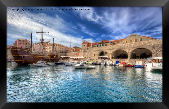 Dubrovnik Harbour Framed Print by Danny Cannon
