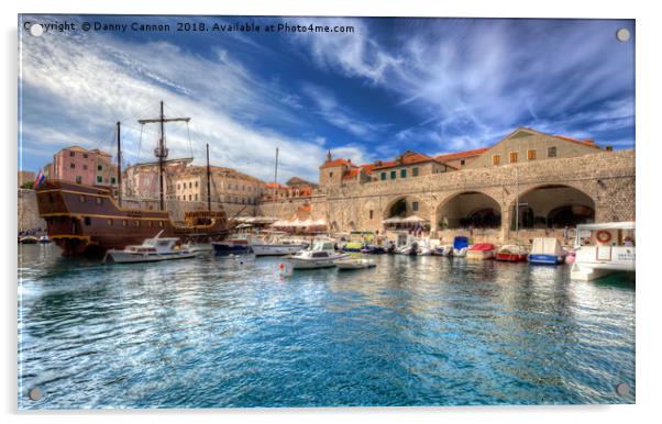 Dubrovnik Harbour Acrylic by Danny Cannon