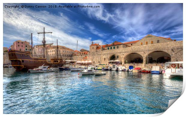 Dubrovnik Harbour Print by Danny Cannon