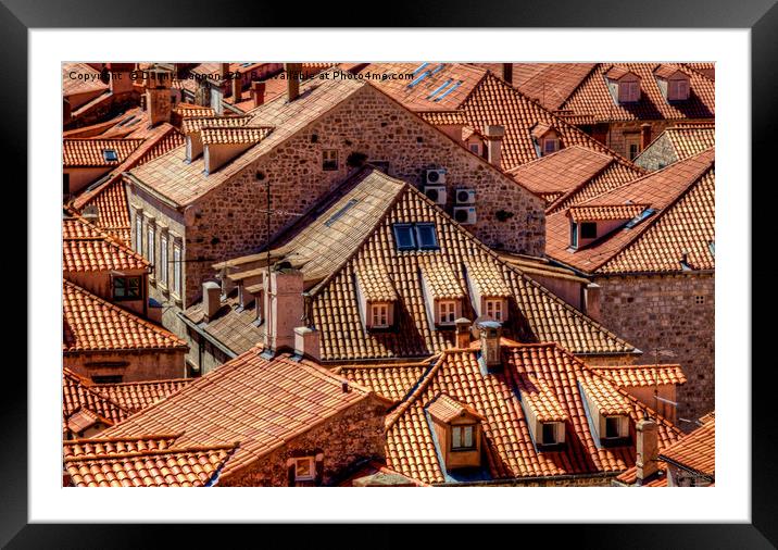 Rooftops  Framed Mounted Print by Danny Cannon