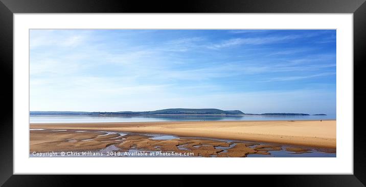 Gower Peninsula Framed Mounted Print by Chris Williams