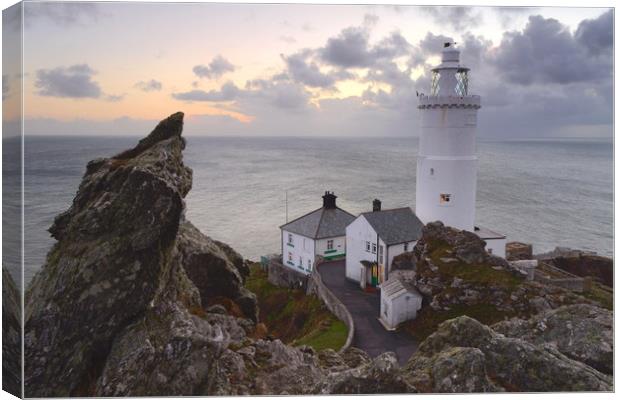 Start Point Lighthouse. Canvas Print by David Neighbour