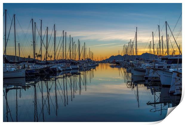 Reflections in the Port Print by Perry Johnson