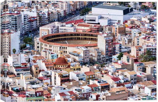 Alicante Bullring Canvas Print by Valerie Paterson