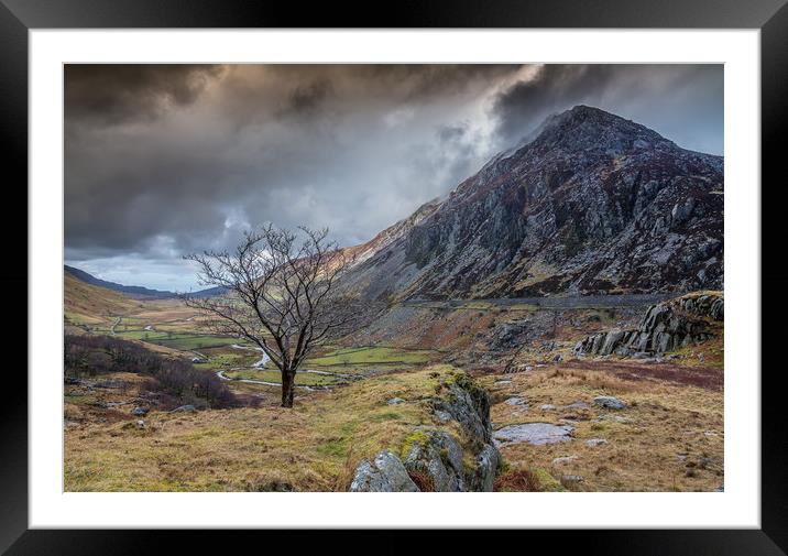 Mountain view Framed Mounted Print by Jonathon barnett