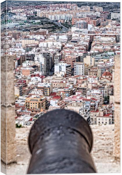 Streets of Alicante  Canvas Print by Valerie Paterson