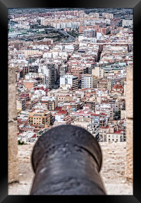 Streets of Alicante  Framed Print by Valerie Paterson