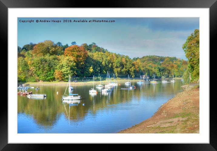 Rudyard Lake HDR Framed Mounted Print by Andrew Heaps