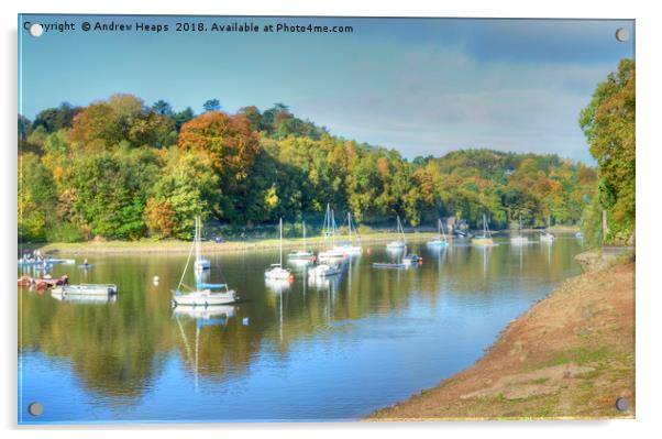 Rudyard Lake HDR Acrylic by Andrew Heaps